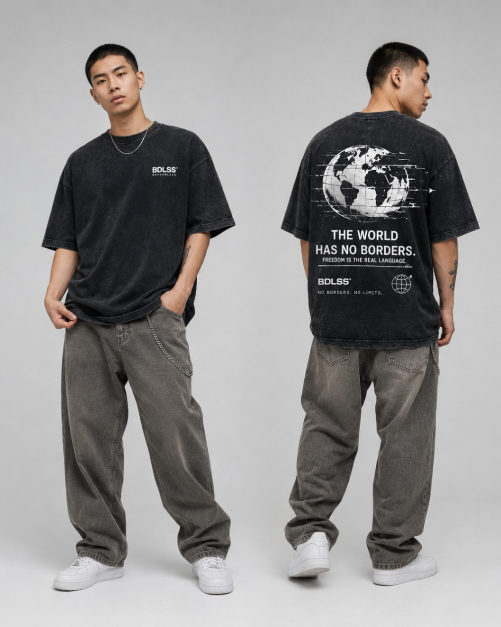 BDLSS No Borders Globe Tee