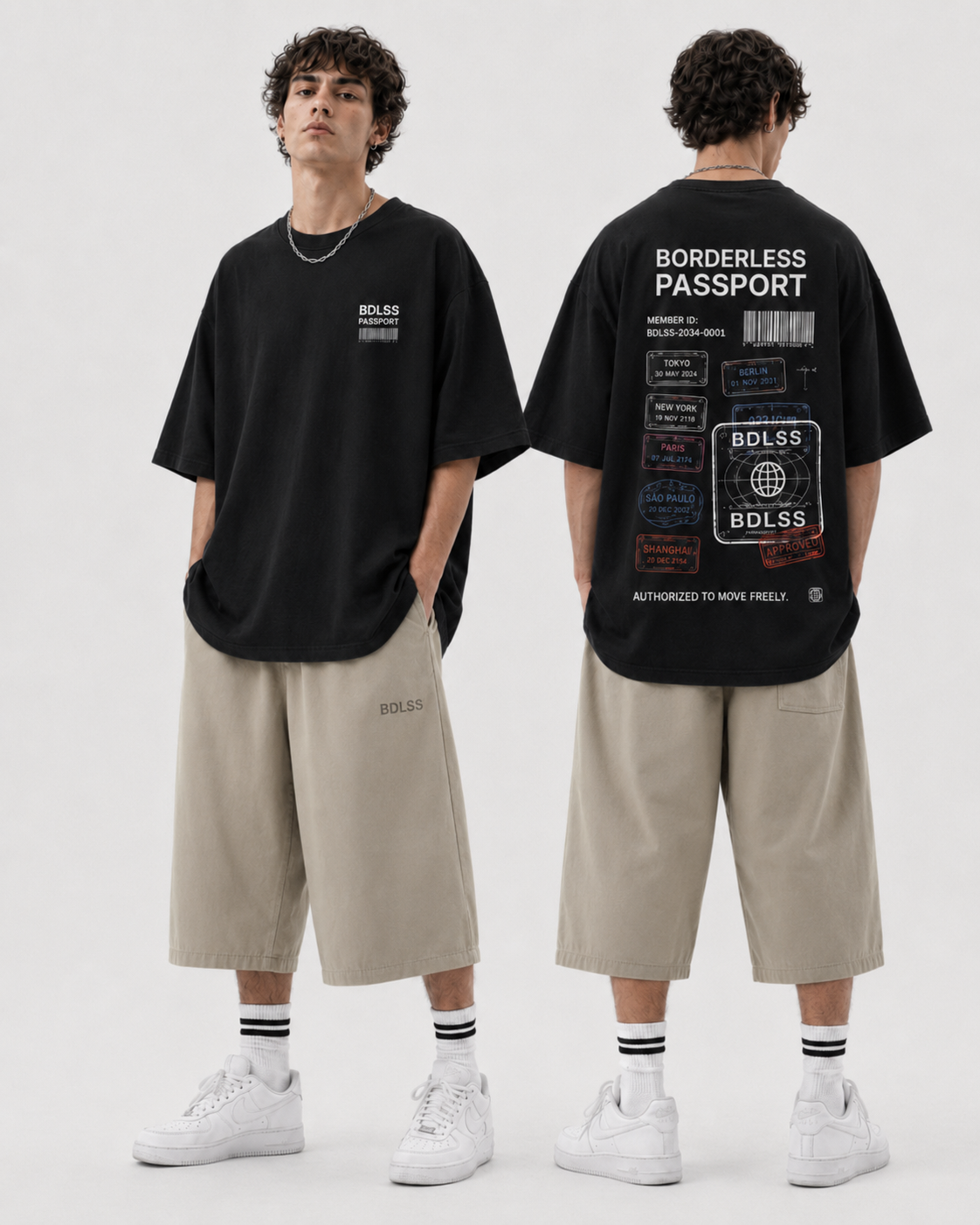 BDLSS Passport Tee — Negro